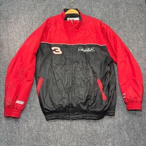 Chase Authentics Dale Earnhardt Intimidator NASCAR Jacket Red Black Mens Large‎